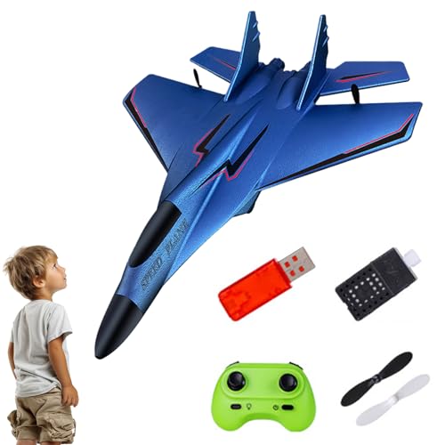 zwxqe Rc Plane, Remote Controlled Aircraft with Light, Airplane, Plane Glider, 2.4ghz Remote Control Airplane for Kids, Beginners, Easy-to-Fly Aircraft for Fun Outdoor Adventures zwxqe Rc Plane, Remote Controlled Aircraft with Light, Airplane, Plane Glider, 2.4ghz Remote Control Airplane for Kids, Beginners, Easy-to-Fly Aircraft for Fun Outdoor Adventures von zwxqe
