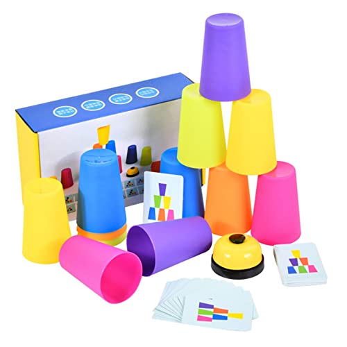 zwxqe Schnell stapelbare Becher, fliegende Becher für Kinder, lustige Schnellbecher, Intellektuelles Cup-Spiel, Eltern-Kind-Stapelspiele, interaktives Becher-Stapeln, Kinderbecher stapelbar, zwxqe Schnell stapelbare Becher, fliegende Becher für Kinder, lustige Schnellbecher, Intellektuelles Cup-Spiel, Eltern-Kind-Stapelspiele, interaktives Becher-Stapeln, Kinderbecher stapelbar, von zwxqe