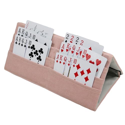 zwxqe Spielkartenhalter, Rack-Organizer für Poker, faltbares 3-lagiges Spielkarten-Tablett, ideal für Erwachsene, Kinder, Senioren, Familienfeiern, Spielabende zwxqe Spielkartenhalter, Rack-Organizer für Poker, faltbares 3-lagiges Spielkarten-Tablett, ideal für Erwachsene, Kinder, Senioren, Familienfeiern, Spielabende von zwxqe