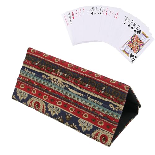 zwxqe Spielkartenhalter, Rack-Organizer für Poker, faltbares 3-lagiges Spielkarten-Tablett, ideal für Erwachsene, Kinder, Senioren, Familienfeiern, Spielabende zwxqe Spielkartenhalter, Rack-Organizer für Poker, faltbares 3-lagiges Spielkarten-Tablett, ideal für Erwachsene, Kinder, Senioren, Familienfeiern, Spielabende von zwxqe