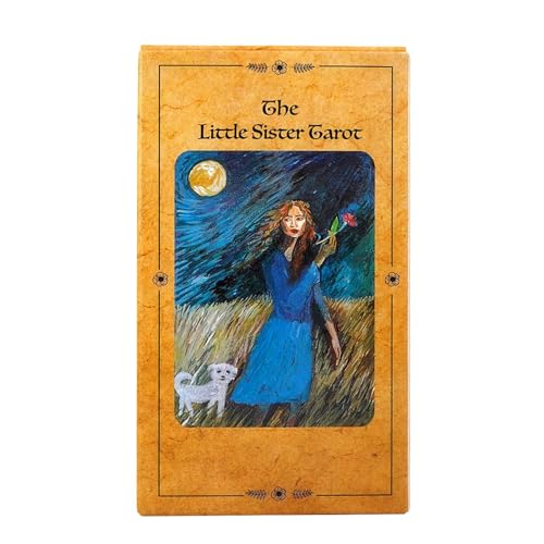zwxqe Tarot-Spiel - Englische Version - Tarot der kleinen Schwester - 78 Teile - Mystische Orakelkarten für Partyunterhaltung und spirituelle Einsicht von zwxqe