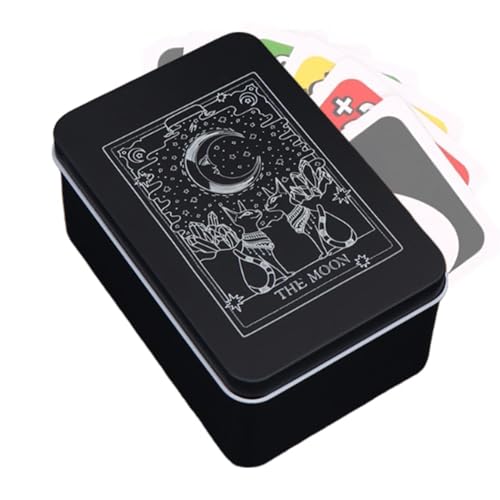 zwxqe Tarotkarten-Box, Wahrsagerkarten-Aufbewahrung, Metall-Tarotbox, Mondsonne, Tarotkartenhalter, kleine Tarotkarten-Aufbewahrungsbox, Tarotkartenhalter, Tarotkarten-Aufbewahrungsbox, zwxqe Tarotkarten-Box, Wahrsagerkarten-Aufbewahrung, Metall-Tarotbox, Mondsonne, Tarotkartenhalter, kleine Tarotkarten-Aufbewahrungsbox, Tarotkartenhalter, Tarotkarten-Aufbewahrungsbox, von zwxqe