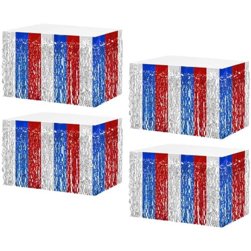 zwxqe Tinsel Table Skirts, Banner Tinsel Fringe Table Skirts Foil, Decorative Desk Curtains, 29x108 Inch Rectangle Stage Backdrop for Disco Parties, Hotel Banquet, Parade Floats zwxqe Tinsel Table Skirts, Banner Tinsel Fringe Table Skirts Foil, Decorative Desk Curtains, 29x108 Inch Rectangle Stage Backdrop for Disco Parties, Hotel Banquet, Parade Floats von zwxqe