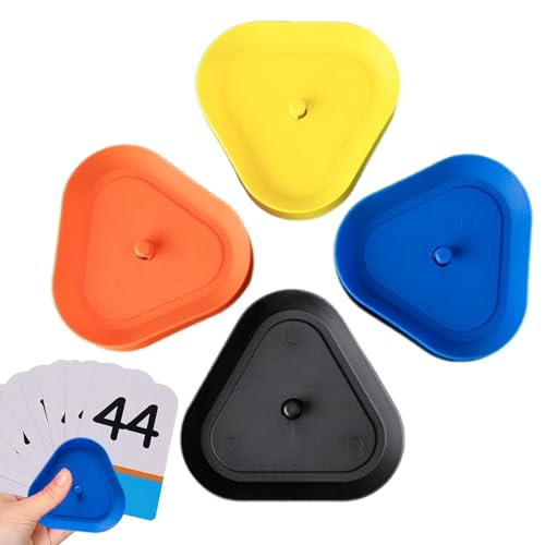 zwxqe Triangle Card Holder, Table Game Poker Holder Tray, Compact Triangle Poker Tabletop Stand for Friends Adults Family Night Gatherings von zwxqe