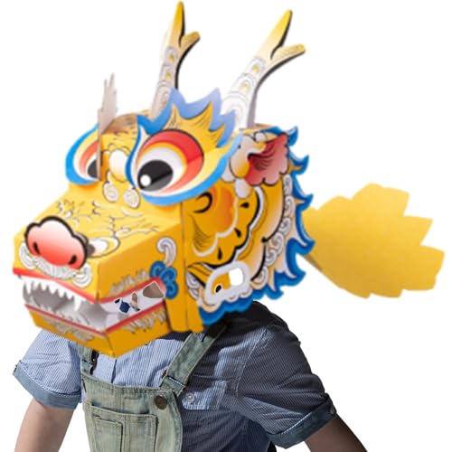 zwxqe Wearable Cardboard Dragon Toys, 3d Dragon Cardboard Making Toy, Traditional Kids Playset Toys, Wearable Children Clothing Cartoon Creative for Boys, Girls, Kids Entertainment zwxqe Wearable Cardboard Dragon Toys, 3d Dragon Cardboard Making Toy, Traditional Kids Playset Toys, Wearable Children Clothing Cartoon Creative for Boys, Girls, Kids Entertainment von zwxqe