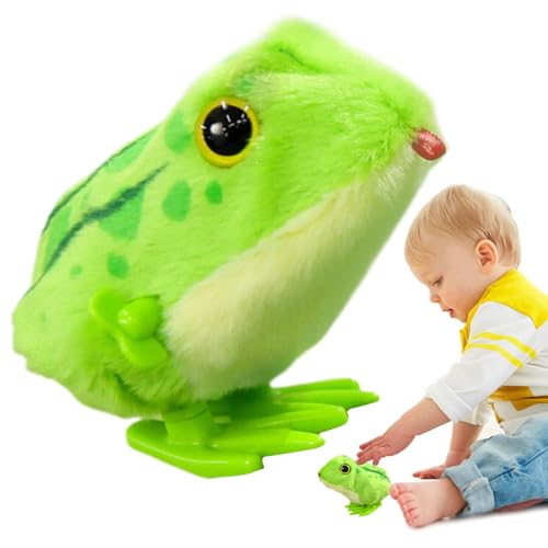 zwxqe Wind-Up Toys for Kids, Funny Plush Frog Toy, Crawling Spring Clockwork Toy, Adorable Wind-Up Animal, Interactive Fun for Kids Ages 4 UpperGood for Gift and Other Occasions zwxqe Wind-Up Toys for Kids, Funny Plush Frog Toy, Crawling Spring Clockwork Toy, Adorable Wind-Up Animal, Interactive Fun for Kids Ages 4 UpperGood for Gift and Other Occasions von zwxqe