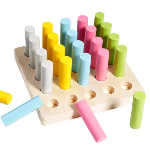 zwxqe Wooden Stick Toy, Wooden Knob Cylinder Stick, Color Matching Sticks, Sensory Color Matching Games, Educational Learning Color Sticks Toy for Kids to Enhance Creativity zwxqe Wooden Stick Toy, Wooden Knob Cylinder Stick, Color Matching Sticks, Sensory Color Matching Games, Educational Learning Color Sticks Toy for Kids to Enhance Creativity von zwxqe