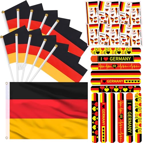 zycBernoi Deutschland Deko 2025 Dekoration Set, 33 Teilen Deutschland Fanartikel, Deutschland Flagge, Klein Flagge, Deutschland Flagge Tattoo, Schnapparmbäner zycBernoi Deutschland Deko 2025 Dekoration Set, 33 Teilen Deutschland Fanartikel, Deutschland Flagge, Klein Flagge, Deutschland Flagge Tattoo, Schnapparmbäner von zycBernoi