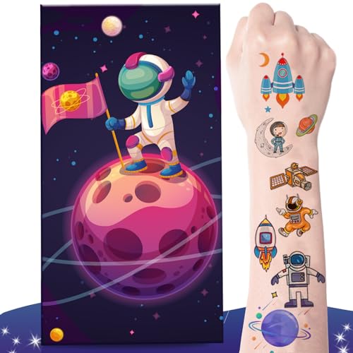 zycBernoi Weltraum Tattoo Kinder, 10 Blätter Temporäre Tattoo mit Explosion Geschenkbox, Überraschung für Kinder Tattoos Gastgeschenke zycBernoi Weltraum Tattoo Kinder, 10 Blätter Temporäre Tattoo mit Explosion Geschenkbox, Überraschung für Kinder Tattoos Gastgeschenke von zycBernoi