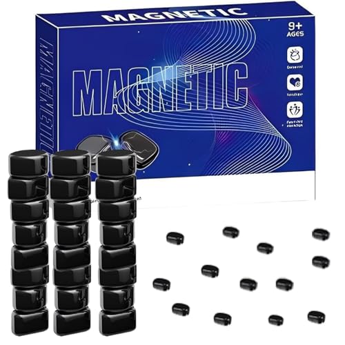 Magnetisches Schachspiel, Magnetisches Tischspiel, Magnetische Schachspielsteine, Magnetisches Pädagogisches Magnetisches Steinbrettspiel, Für Familientreffen. von wzkhlsy