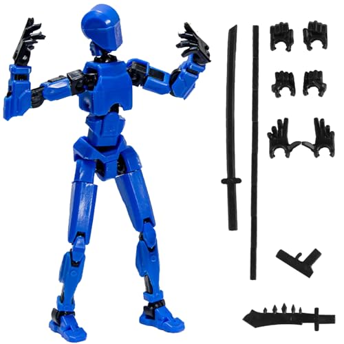 zykssy T13 Action Figure,T13 Action Figures 3D-Druck von Beweglichen Figuren mit Mehreren Gelenken,Roboter-Actionfigur,Multi-Jointed Movable 13 Articulated Robot Dummy Action Figures. (LAN) von zykssy