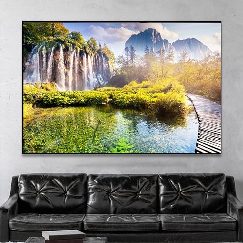 1000 Teile Puzzle Retro Poster Heimdekoration Leinwand Wandkunst Dekoration Ölgemälde Schlafzimmer Badezimmer Wandbild Puzzle Puzzle Puzzle 50 x 70 cm von zysnb